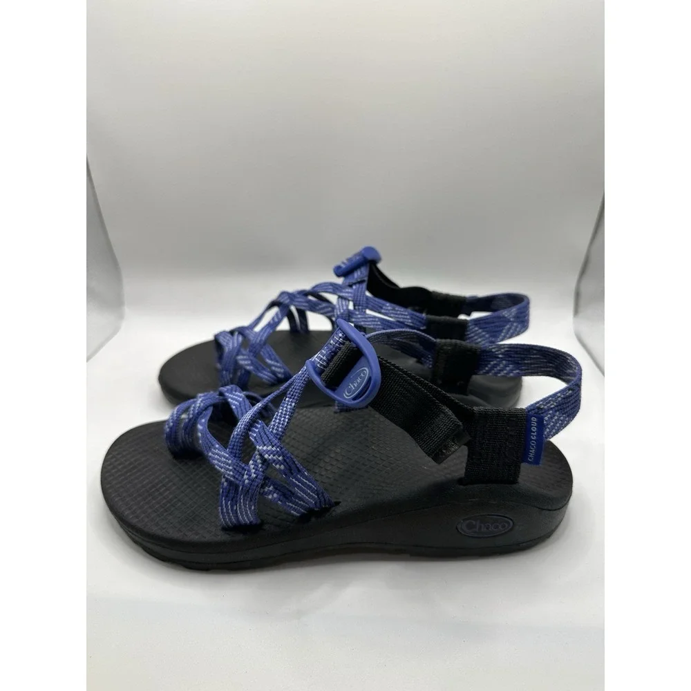 Chaco Cloud Blue And White Sandals Women's 7